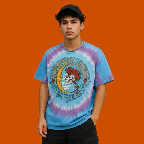 Vintage Grateful Dead 1989 Fall Tour Tie-Dye T-Shirt (Size XL) Unisex - Picture 2 of 7